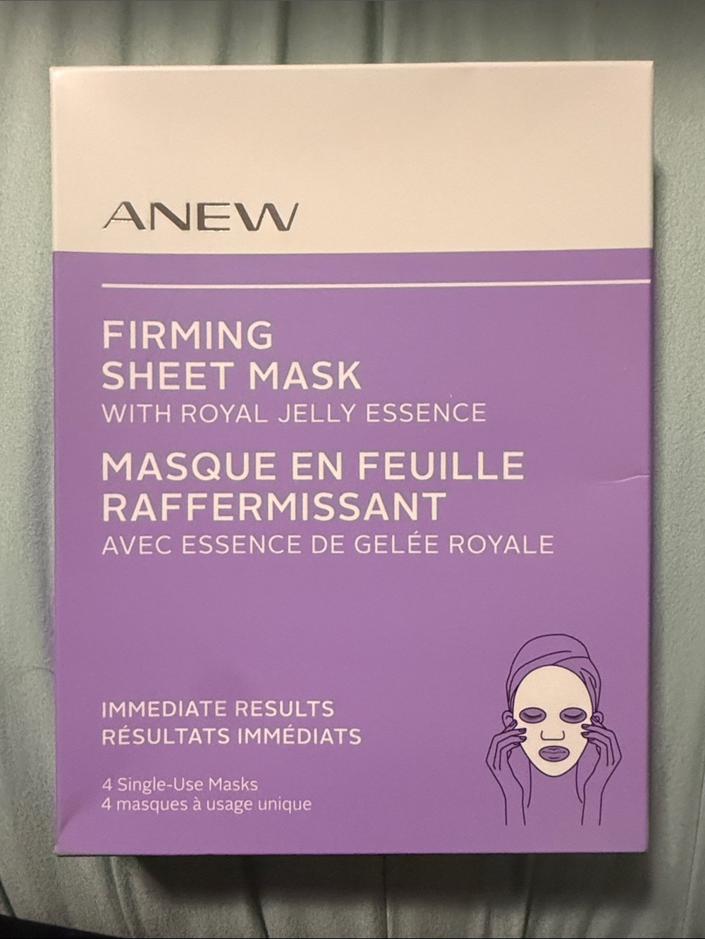 NEW Avon Anew Firming Sheet Masks 4 Masks Serum Facial Skin Care Self Care Spa